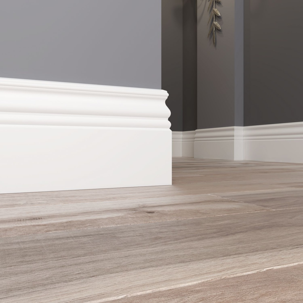 Плинтус под покраску Ultrawood Base 5074 i 2000х184х15 мм